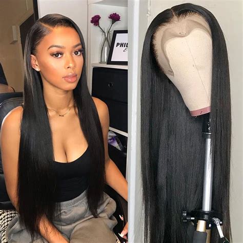 Brazilian Remy Silky Straight Hair Lace Front Wig In