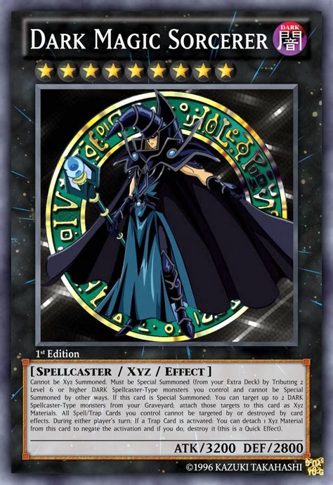 Fan Made Dark Magician Support Card Yugioh