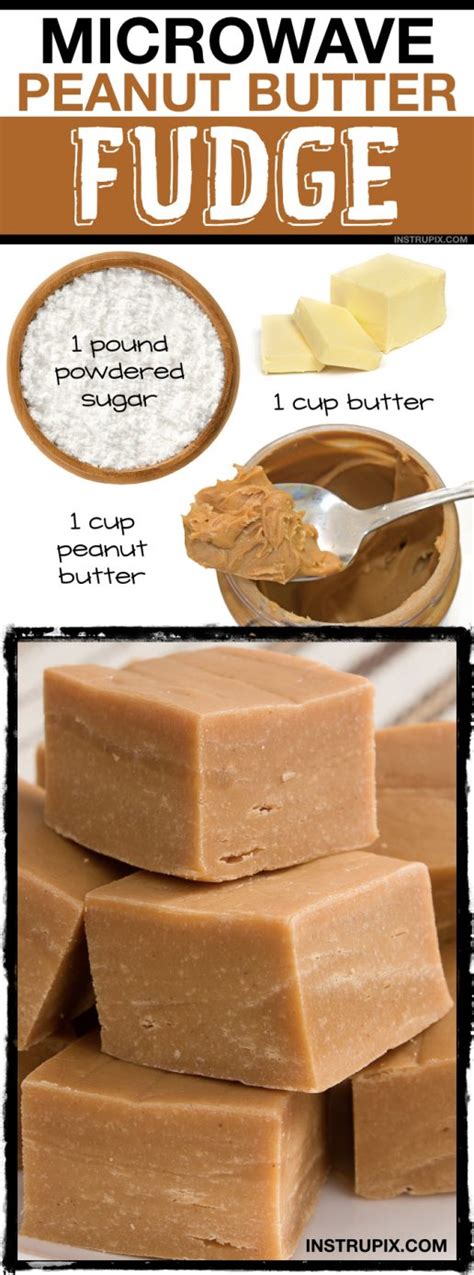 Microwave Peanut Butter Fudge 3 Ingredients