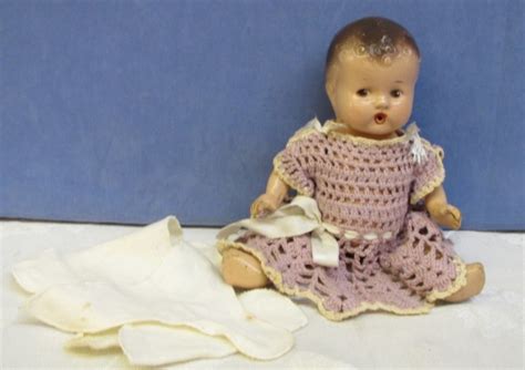 9 Unmarked Composition Baby Vintage 1930 1940s Nice Twice