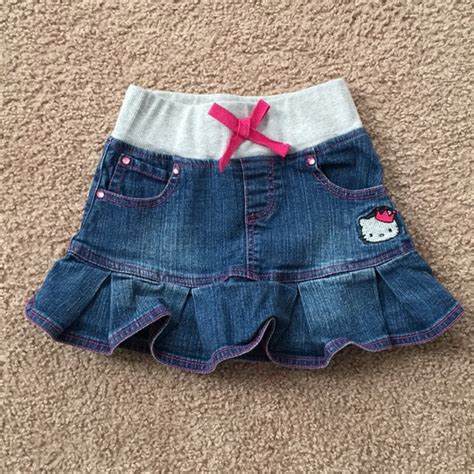 Princess By Hello Kitty Bottoms Hello Kitty Denim Skirt Poshmark