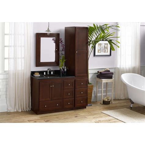 Here are five ideas for cleaning it up. Ronbow Shaker 36-inch Bathroom Vanity Set in Dark Cherry ...