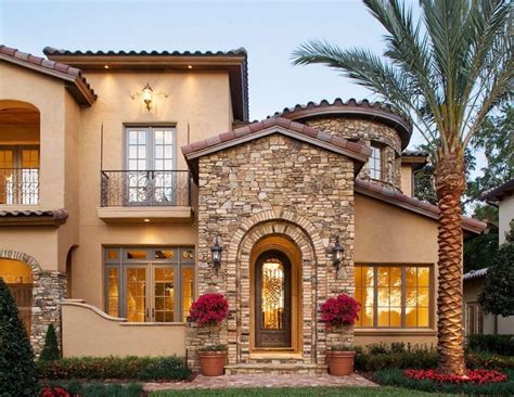 Historically, lower income families and the peasants who worked the haciendas lived in adobe houses. Single Story Mediterranean House Plans Courtyard Hacienda Style With Fresh Architecture Mexican ...