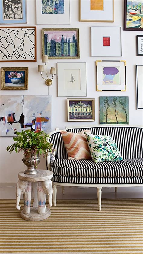 An Eclectic Gallery Wall With A Fabulous Mix Of Framed Art ~ Loversiq