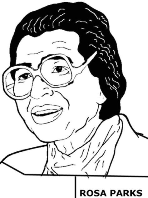 Rosa Parks Coloring Page With Images Rosa Parks Coloring Pages