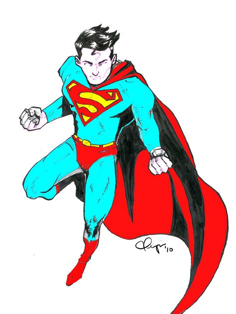 Superman Coloured By Stick Man 11 On Deviantart
