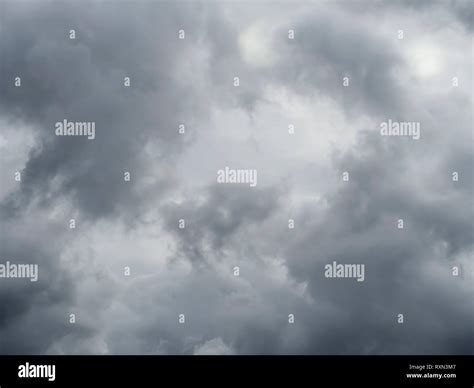 Grey Sky Cloudy Background Changeable Weather Natural Clouds