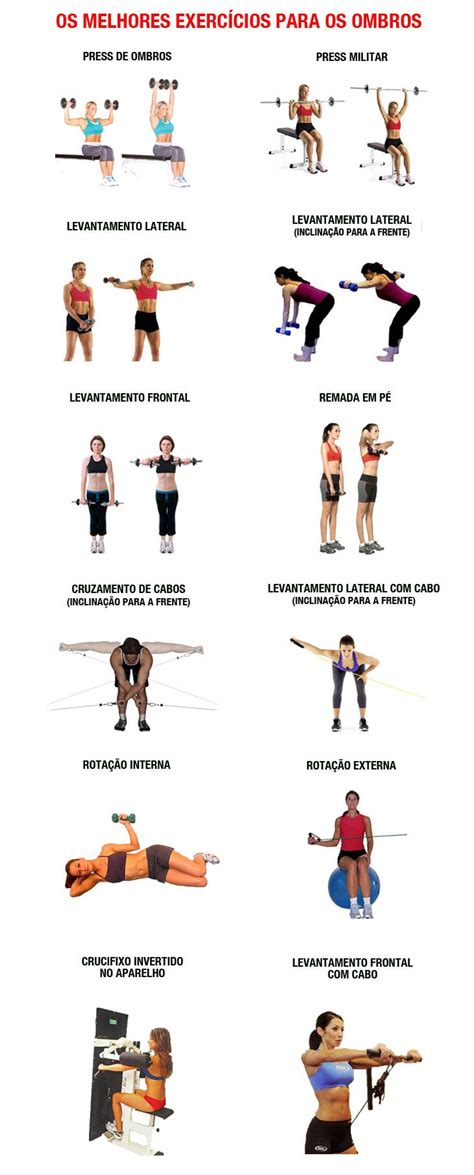 Melhores Exercicios Ombros Weight Training Gym Workouts Workout