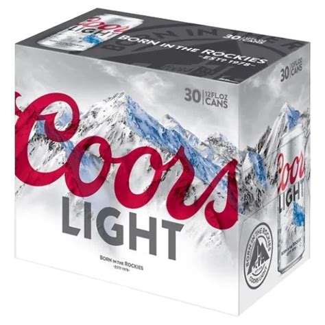 Coors Light 30 Pack Can