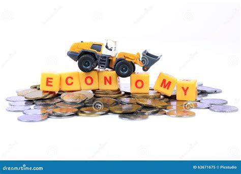 Economy Stock Image Image Of Growth Coins Economy 63671675