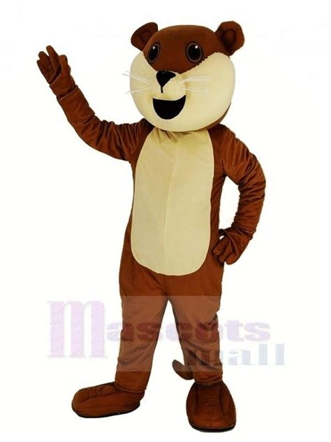Brown Ollie Otter Mascot Costume Animal Mascot Costumes Mascot Otters