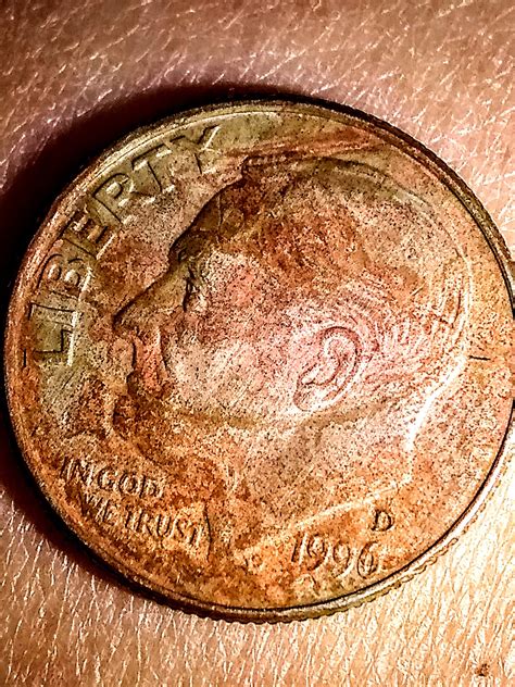 1996 D Roosevelt Dime Copper In Color Possible 11 Cent Collectors Weekly