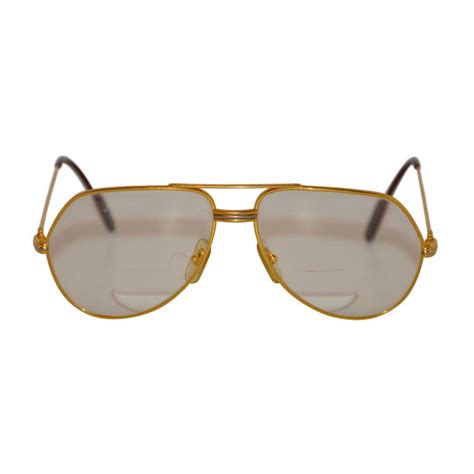 Cartier Mens 18k Gold Frame Glasses At 1stdibs 18k Gold Glasses