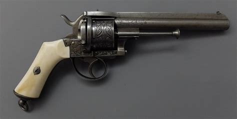 Revolver A Broche Lefaucheux Modele De Luxe Calibre 12 Mm 6 Coups
