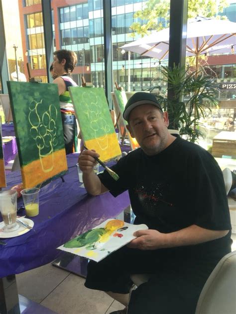 Johnny Vegas Pops Into Popup Painting In Manchester ⋆ Popup Painting