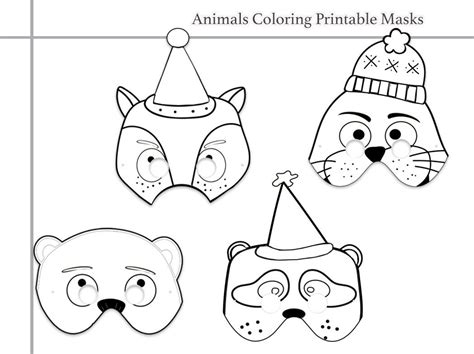 Coloring Pages Animals Printable Black And White Line Art