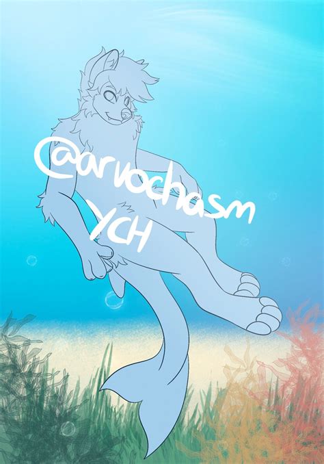 Underwater Swimming Furry Commission Ych Etsy
