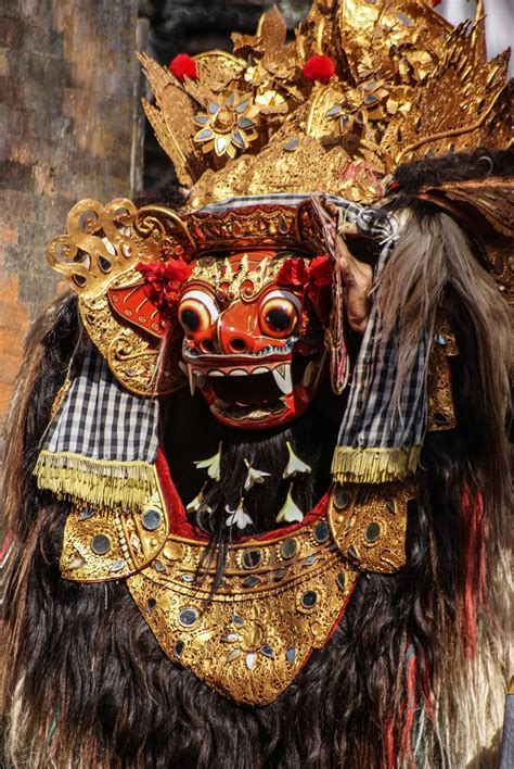 Balinese Mask Barong Dogs And Cats Wallpaper