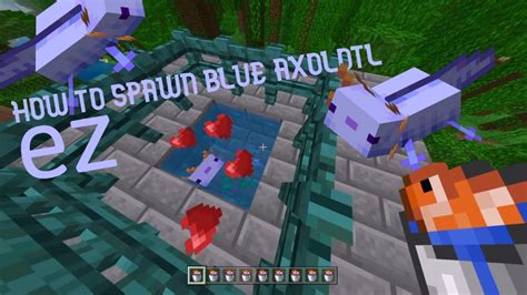 How To Spawn A Blue Axolotl Very Ez With Command 0083 Rare In