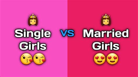 Single Girls Vs Married Girls 👸👩 Girls Dress Girls Look Girls 😍😍 Youtube