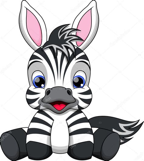 Cute Baby Zebra Cartoon — Stock Vector © Irwanjos2 38693471