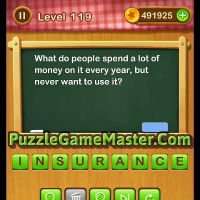Check spelling or type a new query. Word Riddles Level 119-What do people spend a lot of money ...