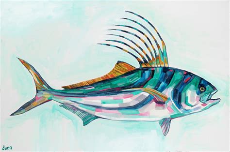 Rooster Fish Fine Art Print Of Original Painting Fish Art Etsy