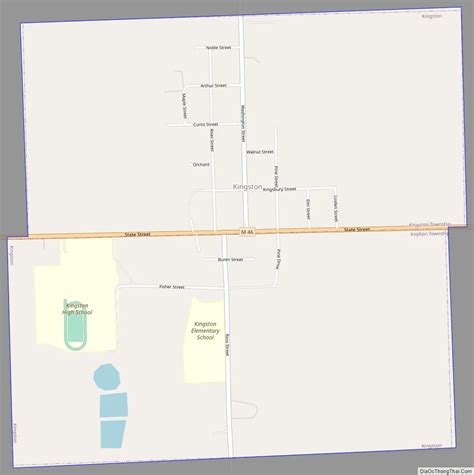 Map Of Kingston Village Michigan