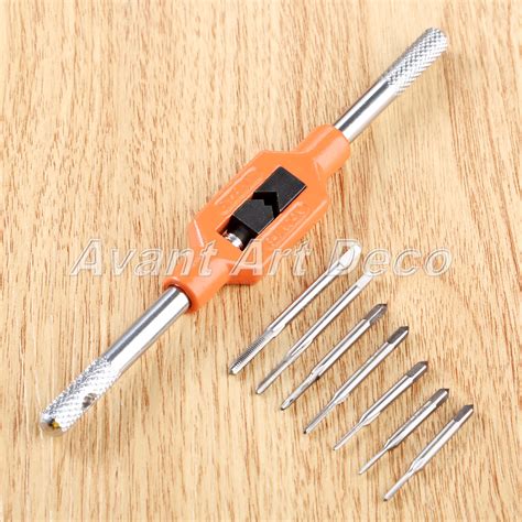 8pcs M1 8 Hss Mini Tap Thread Wire Tapping Threading Grinding Carving