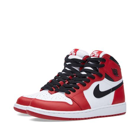 The air jordan collection curates only authentic sneakers. Nike Air Jordan 1 Retro High OG BG 'Varsity Red' White ...