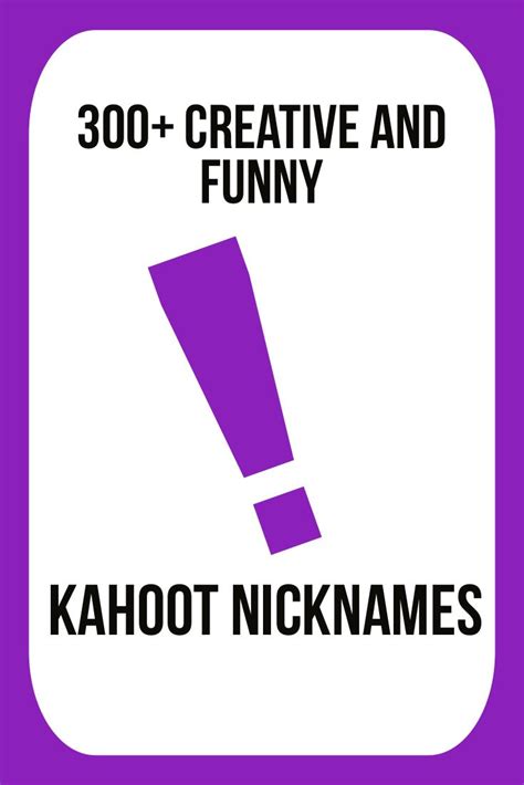 550 Creative And Funny Kahoot Names — Find Nicknames Kahoot Good