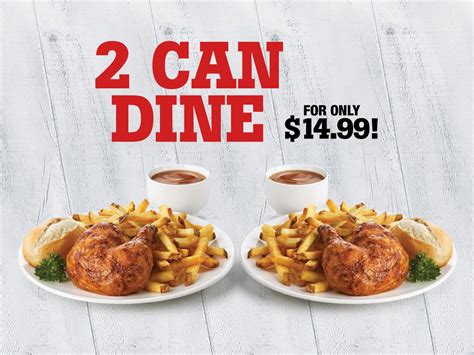 Swiss Chalet Canada Offers 2 Can Dine In Store For Just 1499 Plus