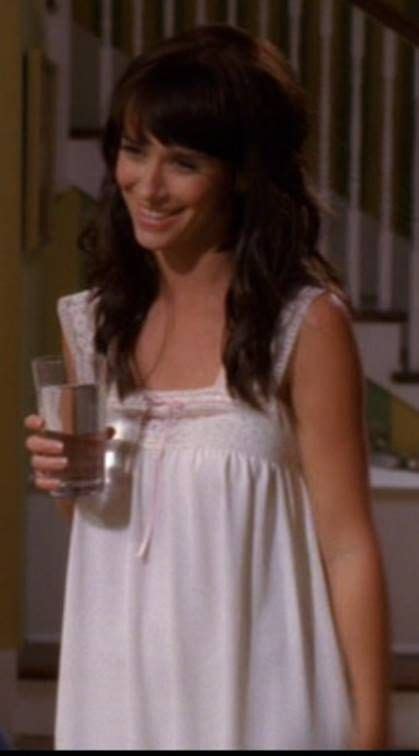 Ghost Whisperer Season Episode White Vintage Nightgown Floor Length With Wide Lace