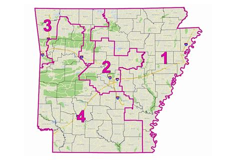 Arkansas Geostor Arkansas Congressional District Boundaries Published