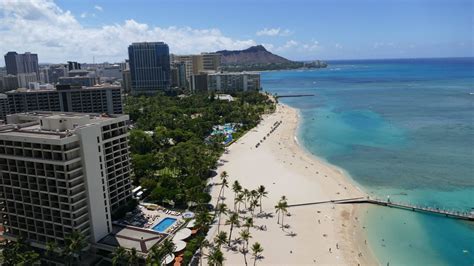 Blick Auf Waikiki Beach Hotel Hilton Hawaiian Village Beach Resort