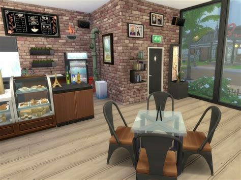 The Sims Resource Urban Cafe By Homes By Elise • Sims 4 Downloads