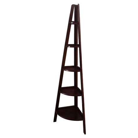 Shop items you love at overstock, with free shipping on everything* and easy returns. 5-Shelf Wooden Corner Ladder Bookcase 5 Tiers Bookshelf ...