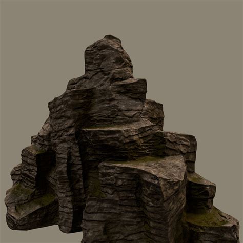 3d Model Mountain 1 Low Poly Vr Ar Low Poly Cgtrader