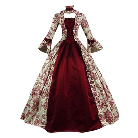 Womens Renaissance Costumes Medieval Irish Over Dress Victorian Retro