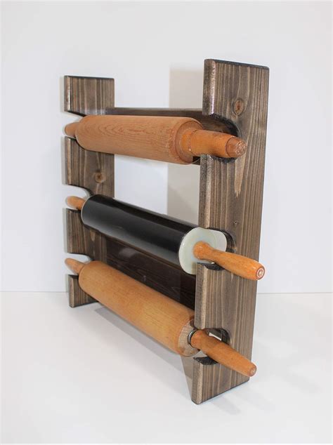 Rolling Pin Rack With Three Slots Multiple Rolling Pin