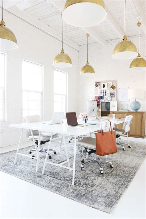 White And Gold Offices An Elegant And Inspirational Workspace