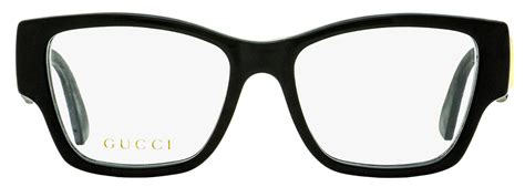 gucci women s glitter eyeglasses gg0104o 001 black glitter 51mm shop premium outlets