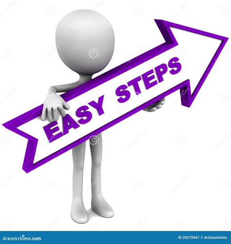 Easy Steps Stock Illustration Illustration Of Instructor 28279567