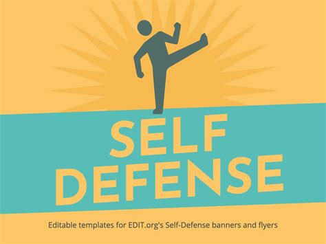 Free Self Defense Flyer Templates