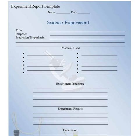 16 Exclusive Experiment Report Templates In Ms Word Writing Word