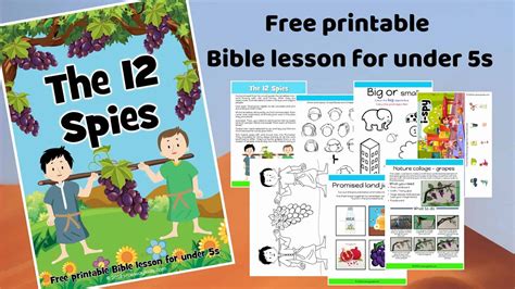 The 12 Spies And The Promised Land Free Bible Lesson For Under 5s
