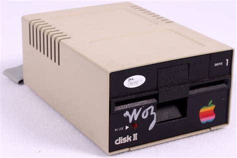 Steve Wozniak Signed Original Apple Disk Ii 525 Floppy Drive Jsa Coa