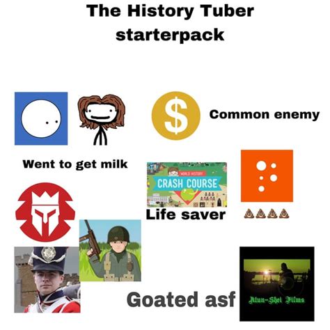 The History Tuber Starterpack Rstarterpacks