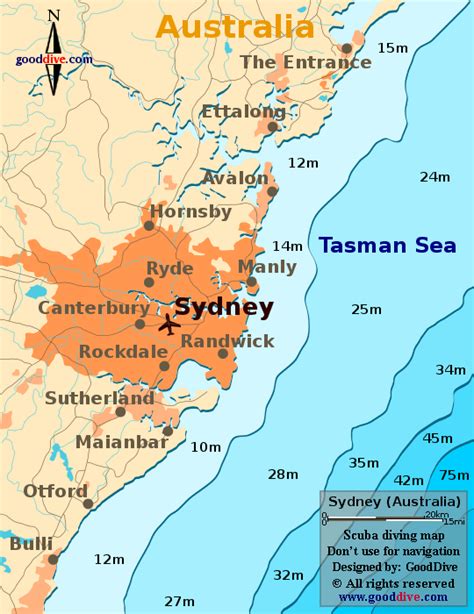 Map Of Sydney Australia