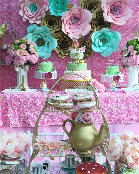 Fairy Talegarden Tea Party Birthday Party Ideas Photo 1 Of 33